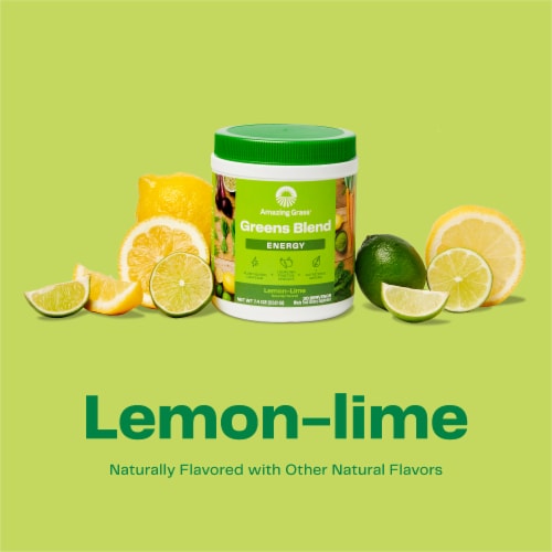 Amazing Grass® Greens Blend Lemon-Lime Energy Powder Supplement Perspective: left