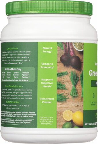 Amazing Grass® Green SuperFood® Energy Drink Powder Lemon Lime Perspective: left