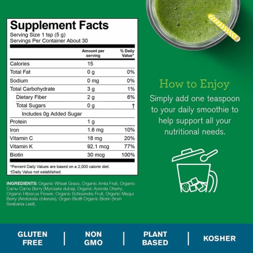 Amazing Grass Vegan Collagen Booster: Plant Based Collagen Support Smoothie Booster Perspective: left