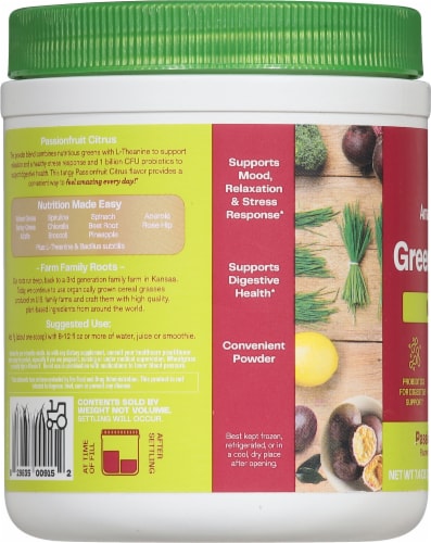 Amazing Grass® Greens Blend Mood Passion Fruit Citrus Dietary Supplement Perspective: left