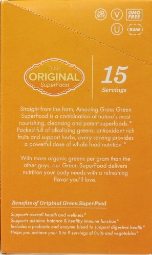 Amazing Grass Green SuperFood® Drink Powder Original, 60 ct - Fred Meyer