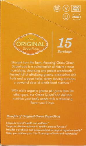 Amazing Grass Green Superfood Powder Perspective: left