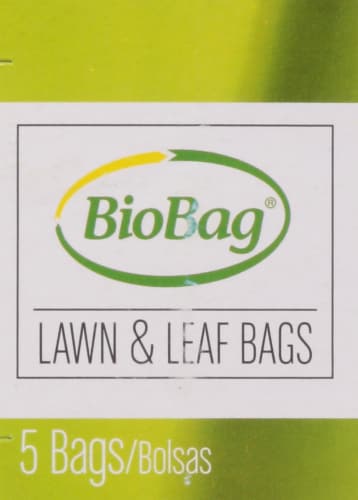BioBag Compostable 33 Gallon Lawn & Leaf Bags Perspective: left