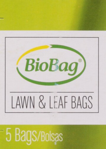BioBag Compostable 33 Gallon Lawn & Leaf Bags Perspective: left