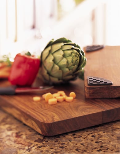Good Cook Gripperwood Gourmet Cutting & Serving Board Perspective: left