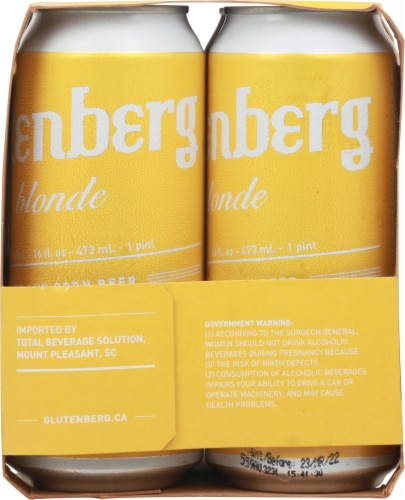Glutenberg Blonde Ale Perspective: left