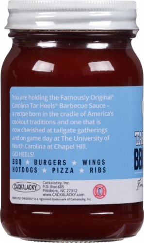Cackalacky® Tar Heels® BBQ Sauce Perspective: left