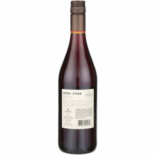 Leese Fitch Pinot Noir California Red Wine Perspective: left