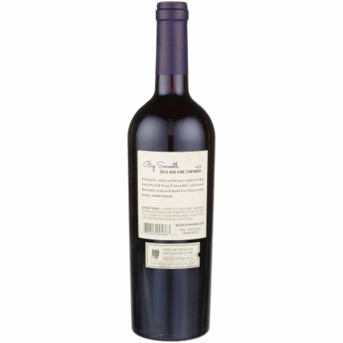 Big Smooth Zinfandel California Red Wine Perspective: left