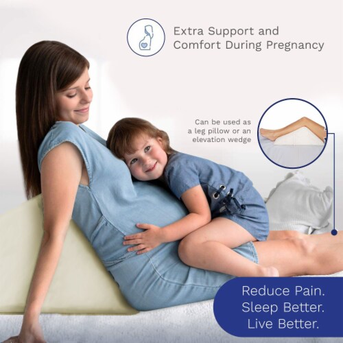 Back Support Systems The Angle Memory Foam Bed Wedge Leg Pillow Large Sherpa 1 Piece Harris Teeter