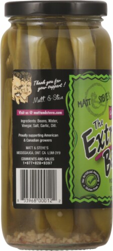 The Extreme Bean Garlic & Dill Pickled Beans Perspective: left