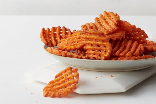 Alexia® Waffle Cut Sweet Potato Seasoned Fries Perspective: left