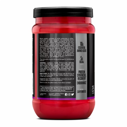 BSN® AminoX® EAAs Purple People Eater Dietary Supplement Perspective: left
