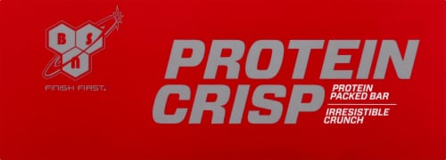 BSN Syntha-6 Protein Crisp Salted Toffee Pretzel Flavor Protein Bars 12 Count Perspective: left