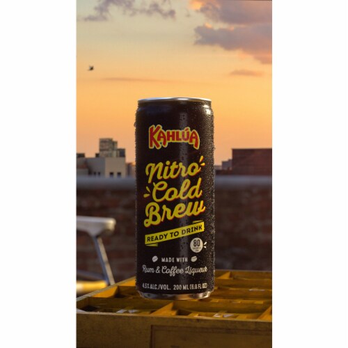 Kahlua Nitro Cold Brew Coffee Cocktail Perspective: left