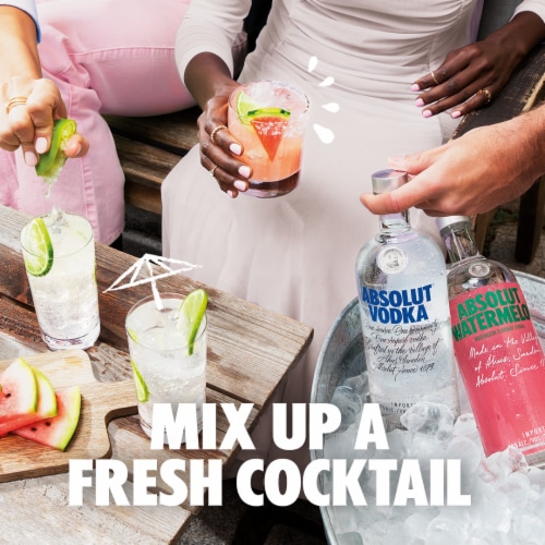 Absolut Watermelon Flavored Vodka Perspective: left