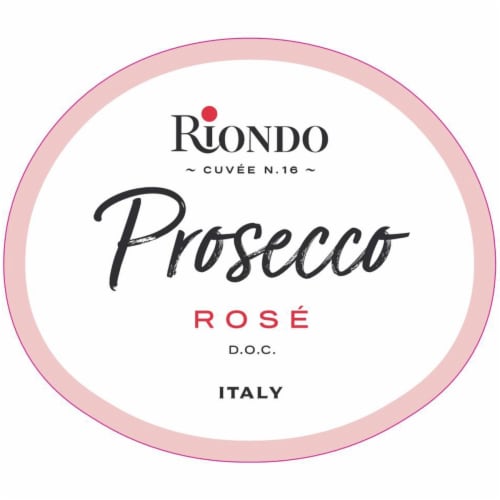 Riondo Extra Dry Rose Millesimato Cuvee No. 16 Glera Prosecco Italy Perspective: left