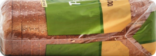 Panera Bread Whole Grain 100% Whole Wheat Sliced Bread Perspective: left