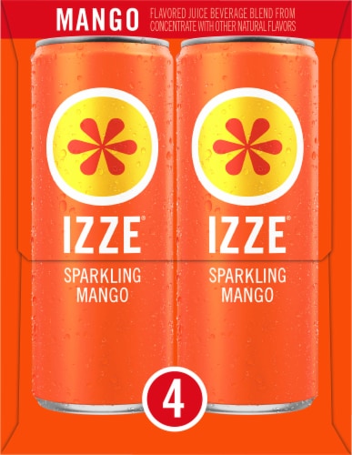 Izze® Mango Flavored Sparkling Juice Beverage Perspective: left