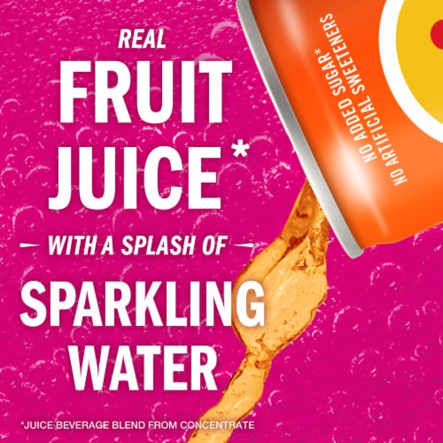 IZZE No Sugar Added Mango Sparkling Juice Beverage Blend Perspective: left