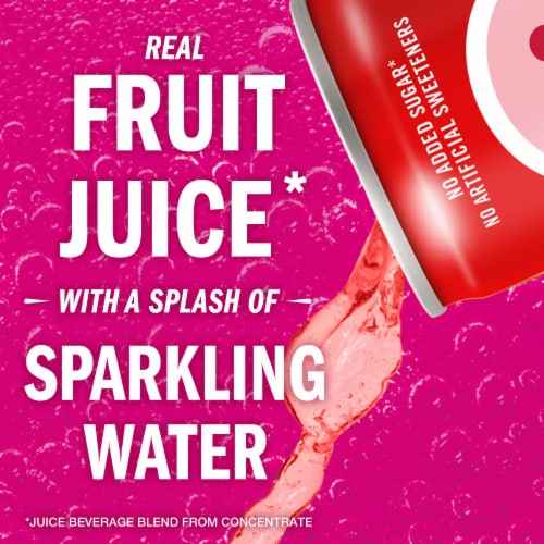 IZZE No Sugar Added Strawberry Sparkling Juice Beverage Blend Perspective: left