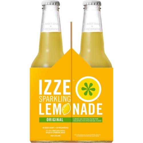 Izze® Sparkling Juice Lemon Flavored Juice Drinks Perspective: left