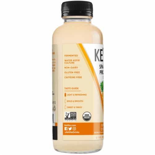 KeVita® Ginger Colada Sparkling Probiotic Drink Perspective: left