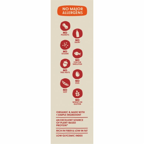 Tolerant Organic Red Lentil Penne Pasta Perspective: left