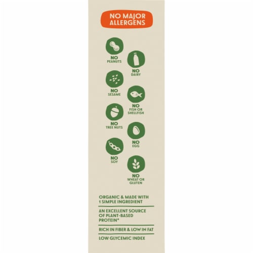 Tolerant® Organic Green Lentil Penne Perspective: left