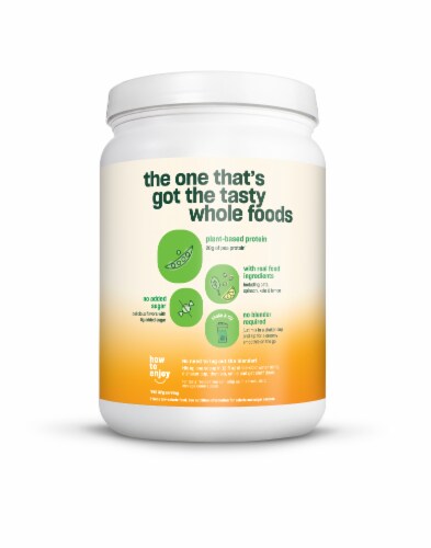 Vega Real Food Smoothie Tropical Greens Protein Powder Perspective: left