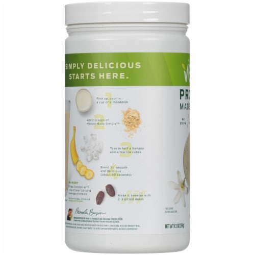 Vega Protein Made Simple Vanilla Drink Mix Perspective: left