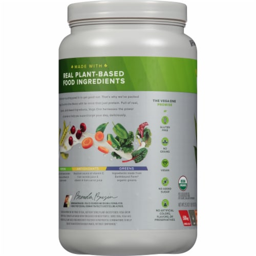 Vega One Organic Mocha All-in-One Shake Drink Mix Perspective: left