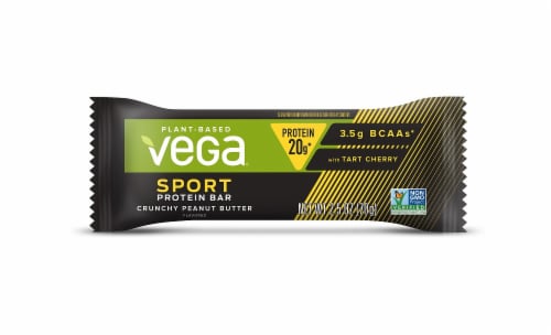 Vega Sport Crunchy Peanut Butter Protein Bar Perspective: left