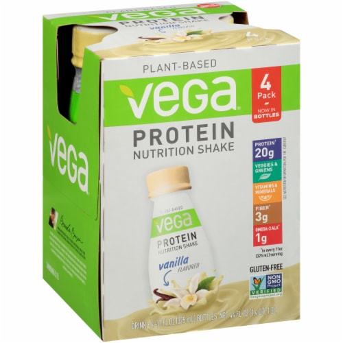 Vega Vanilla Protein Nutrition Shakes Perspective: left