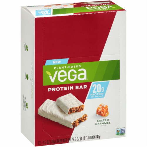 Vega Salted Caramel Protein Bars 12 Count, 29.6 oz Ralphs