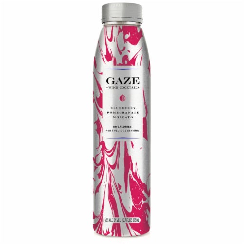 Gaze Blueberry Pomegranate Moscato California Wine Based Cocktail Perspective: left