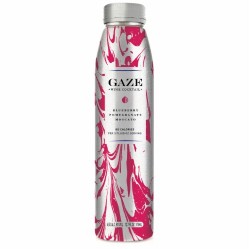 Gaze Blueberry Pomegranate Moscato California Wine Based Cocktail Perspective: left