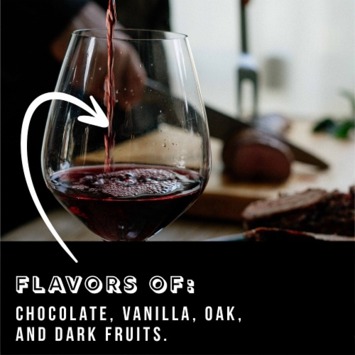Hawkstone Merlot Red Wine Perspective: left