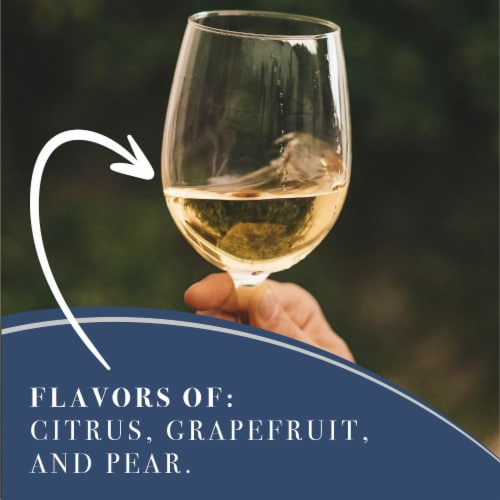 Dellatorri Pinot Grigio White Wine Perspective: left