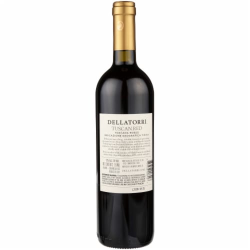 Dellatorri Tuscan Red Blend Italian Wine Perspective: left