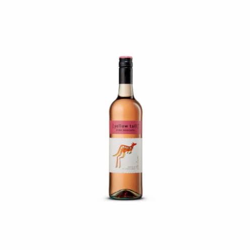 Yellow Tail Pink Moscato Australia Rose Wine Perspective: left