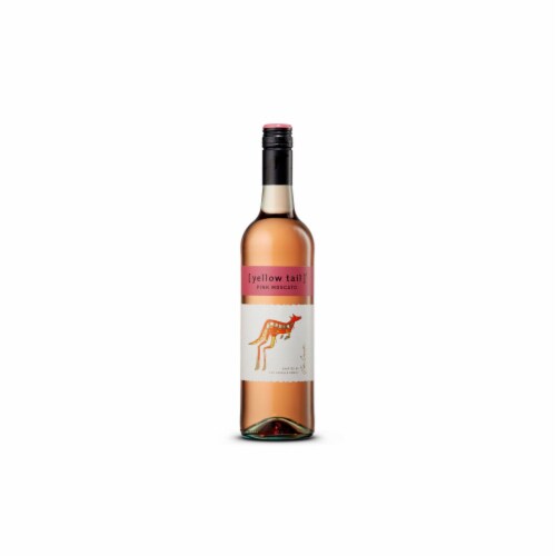 Yellow Tail Pink Moscato Australia Rose Wine Perspective: left