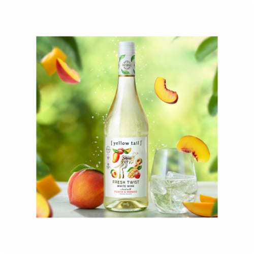 Yellow Tail Fresh Twist Peach And Mango Blend-Australia Australia Flavored Wine Perspective: left