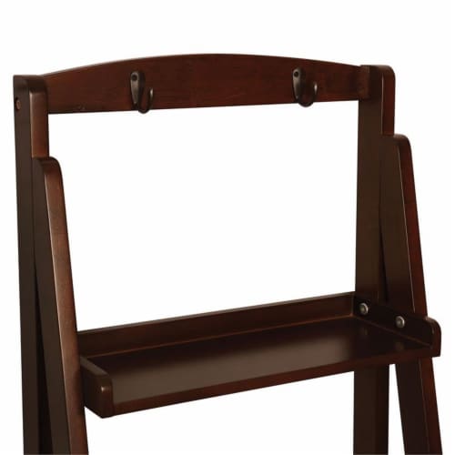 Furniture of America Jameson Contemporary Wood 5-Tier Bookshelf in Espresso Perspective: left