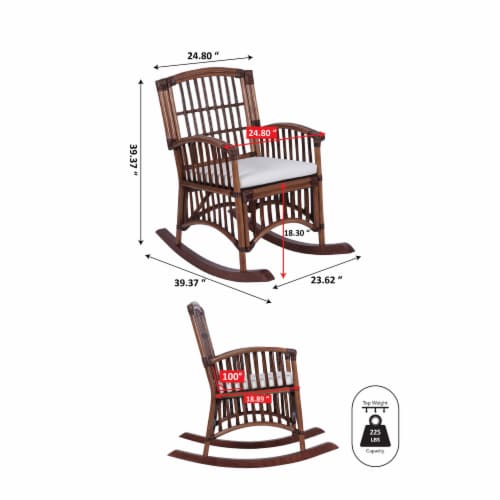 Farmhouse rocking chair cheap cushions