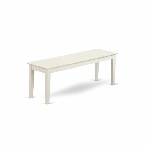 CABO5C-LWH-W 5 Piece dining table set for 6-Table and 2 Chairs and 2 Benches Perspective: left
