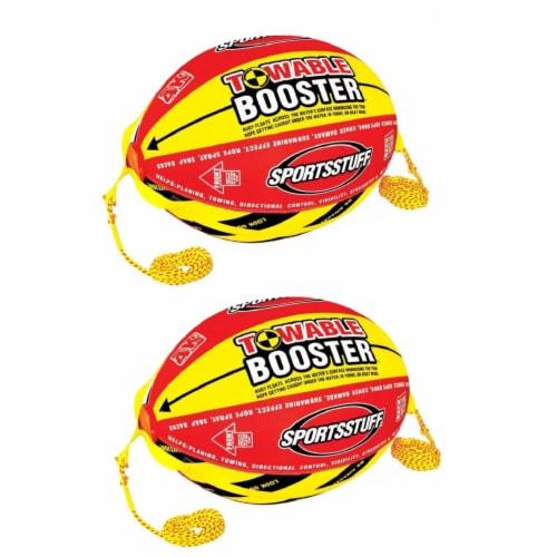 Airhead SPORTSSTUFF Boat Tubing Towable 4K Booster Ball Towing System (2 Pack) Perspective: left