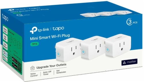 TP-Link Tapo Smart Wi-Fi Plug Mini with Matter - White Perspective: left