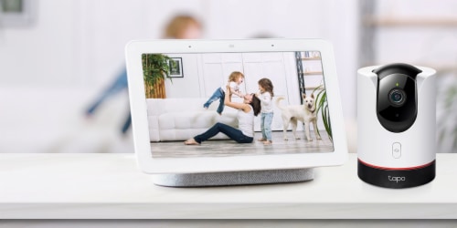 TP-Link Tapo Indoor Wired 2K Pan-Tilt AI Security Camera Perspective: left