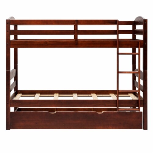 Walker edison bunk store bed with trundle
